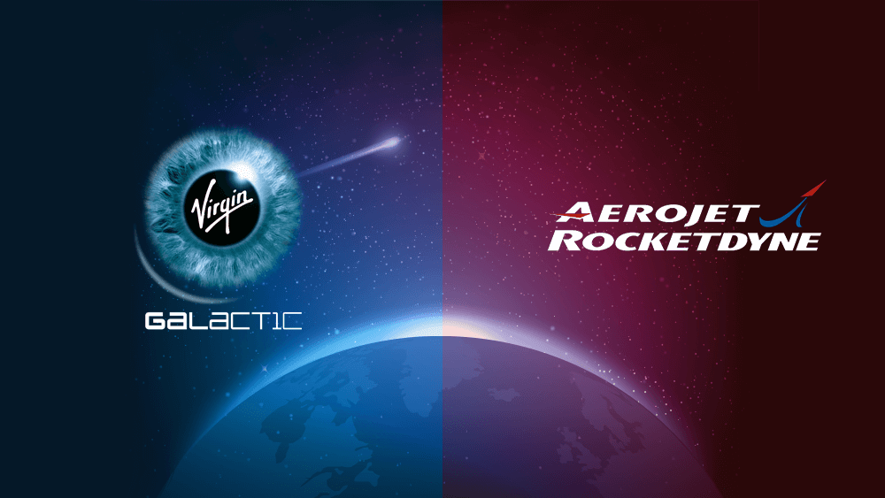 Лога на Virgin Galactic и Aerojet Rocketdyne