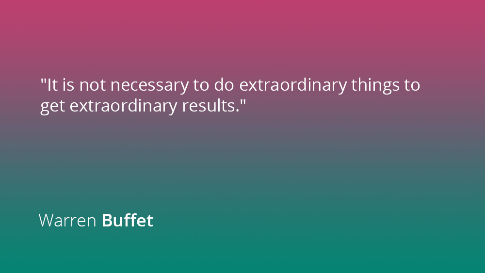 A quote by Warren Buffet