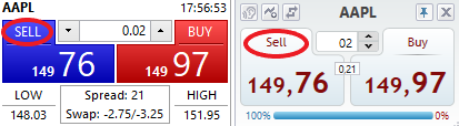 Buy/Sell terminals in MetaTrader and Delta Trading